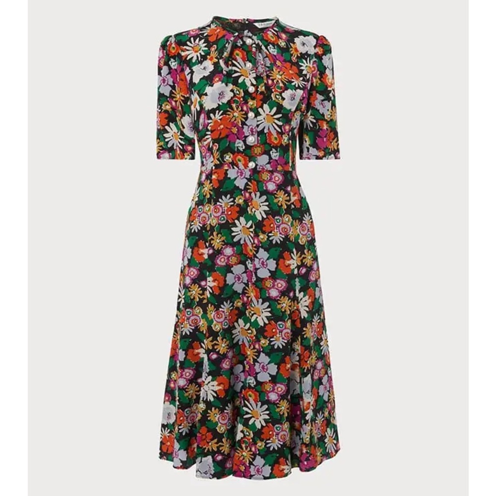 LK Bennett Montana Dress Size 6 Silk Floral